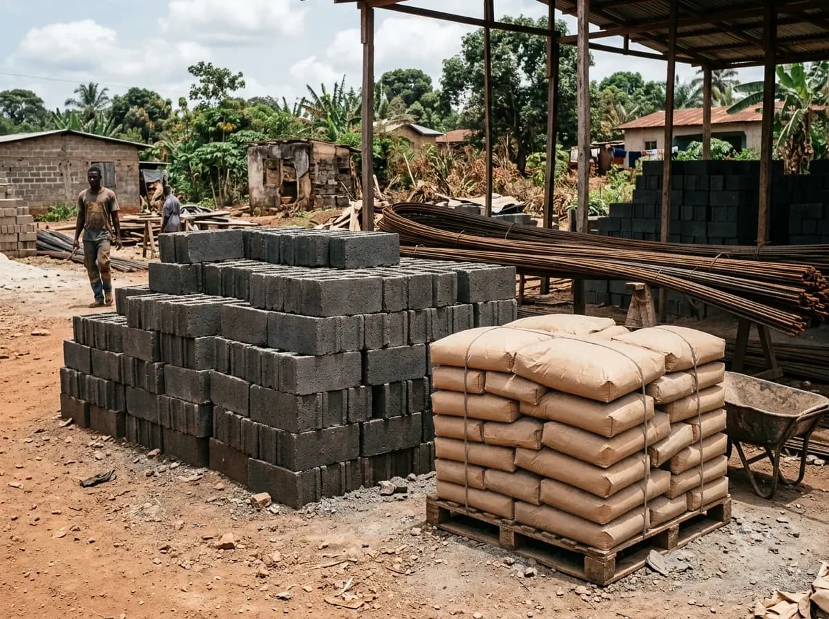 Matériaux de construction fournis par SIMACO Guinée
