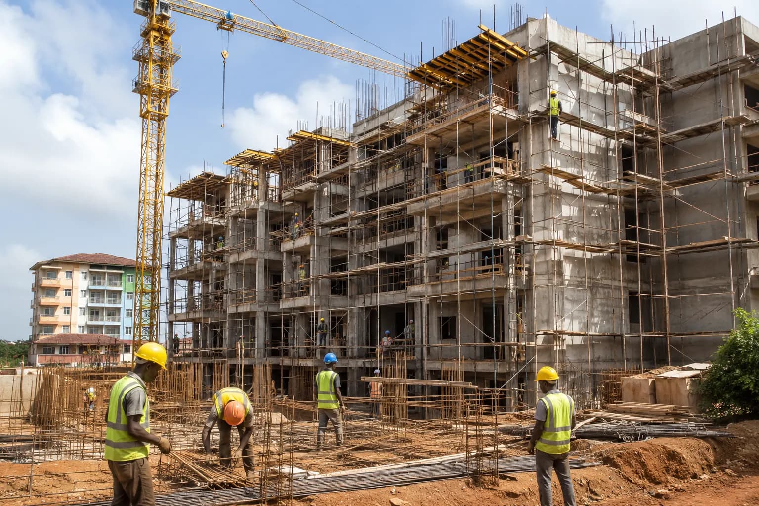 Chantier de construction SIMACO Guinée